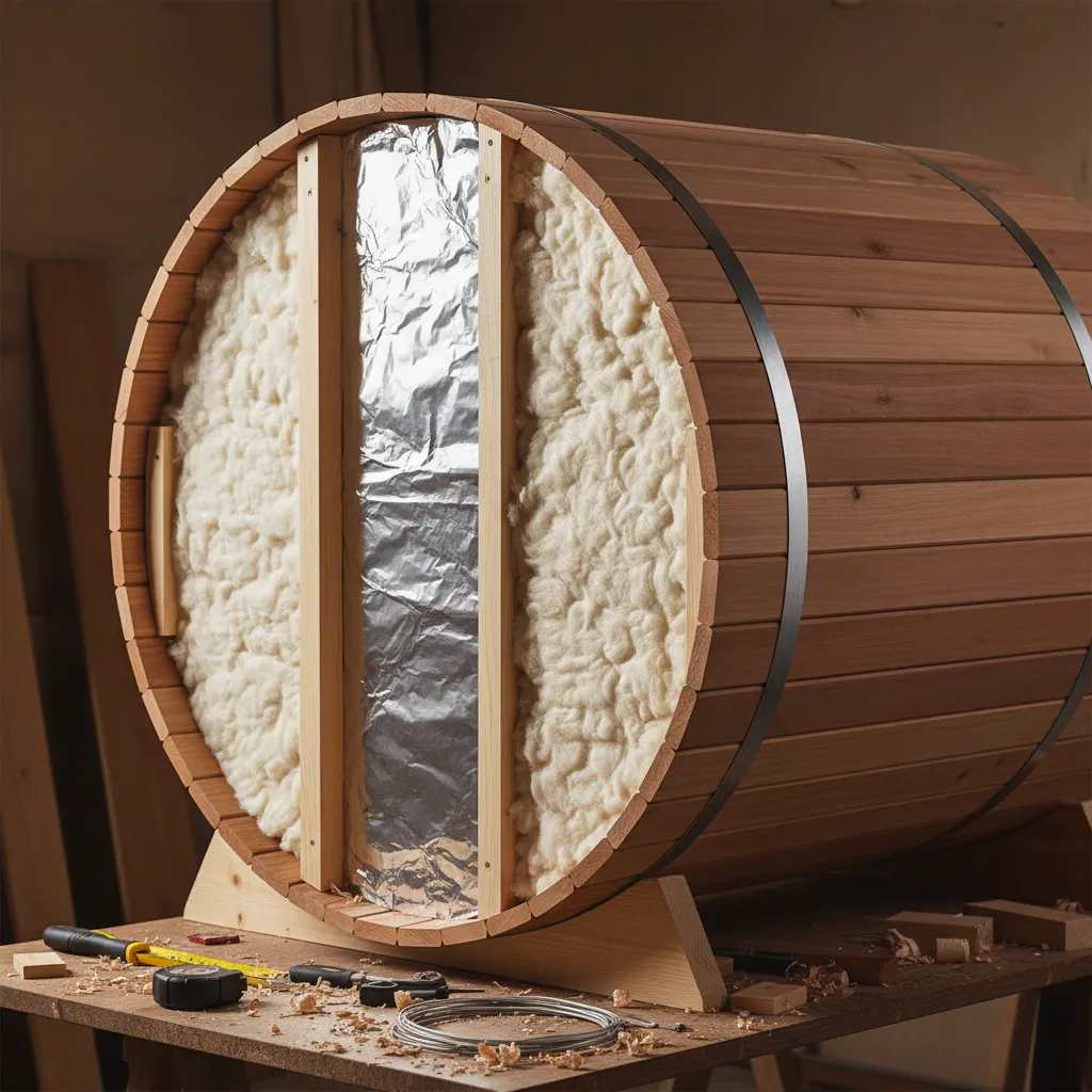 Barrel Sauna Insulation: Materials, Methods, and Cold-Climate Tips